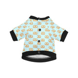 Pretzels Pattern Print Design 03 All Over Print Pet Dog Round Neck Fuzzy Shirt