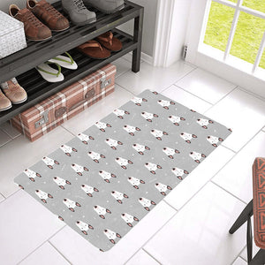 Bull Terrier Pattern Print Design 05 Doormat