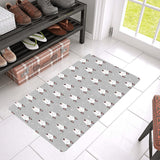 Bull Terrier Pattern Print Design 05 Doormat