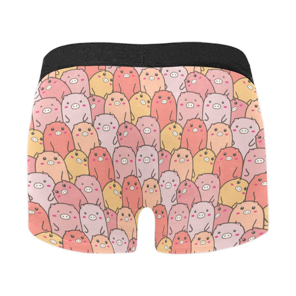 Pig Pattern Print Design 04 Men's All Over Print Boxer Briefs Men's Underwear