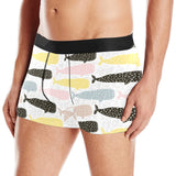 Whale dot pattern Men's All Over Print Boxer Briefs Men's Underwear