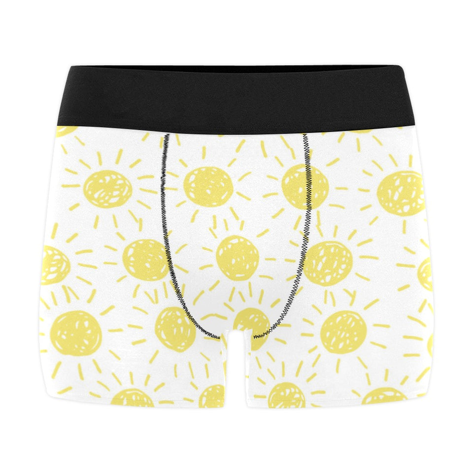 hand drawn sun pattern Men's All Over Print Boxer Briefs Men's Underwear