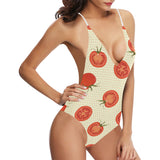 Tomato dot background Women's One-Piece Swimsuit