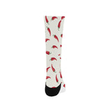 Chili peppers pattern Crew Socks