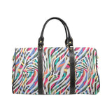 Colorful zebra skin pattern Travel Bag