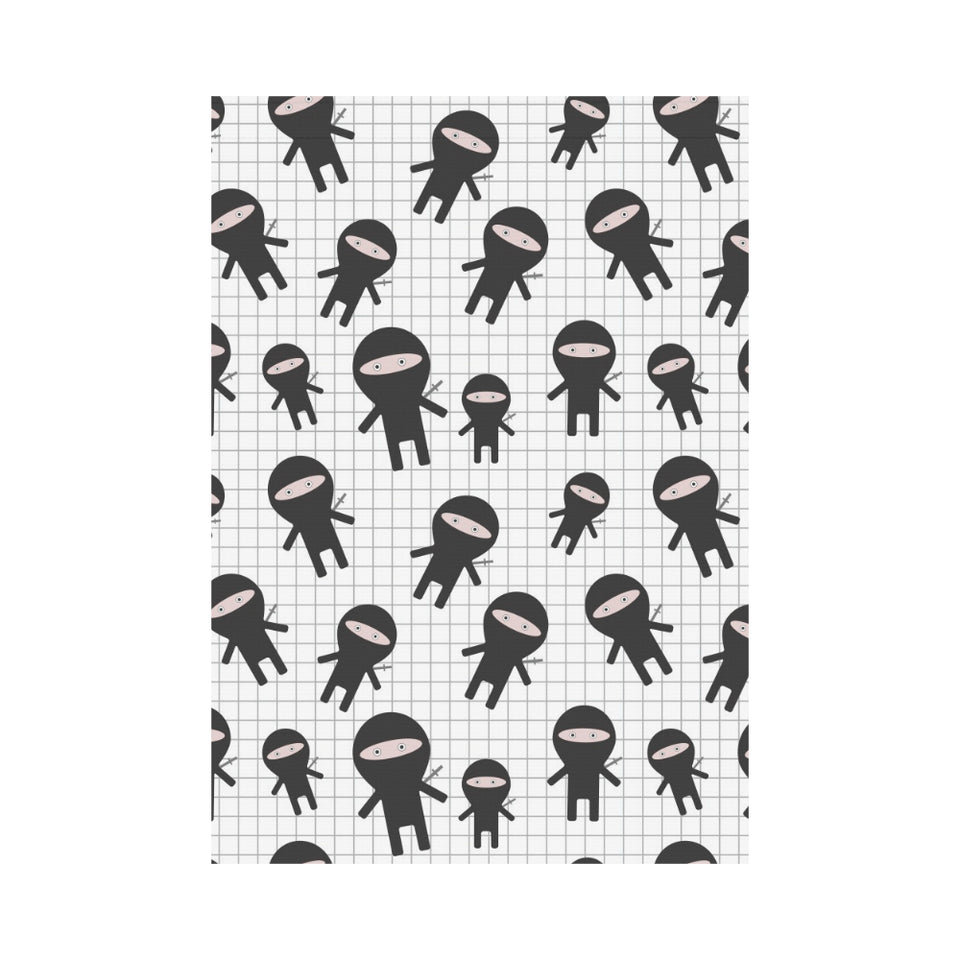 Ninja pattern plaid background House Flag Garden Flag