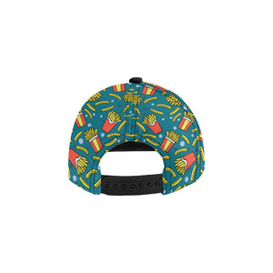 French fries red paper box pattern All Over Print Snapback Cap