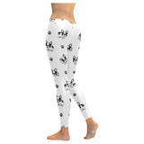 Cute french bulldog paw pattern Women's Legging Fulfilled In US