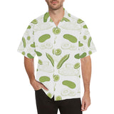 Cucumber sketch pattern Men's All Over Print Hawaiian Shirt