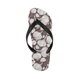 Garlic bulb dark background Unisex Flip Flops