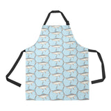 Swordfish Pattern Print Design 01 All Over Print Adjustable Apron