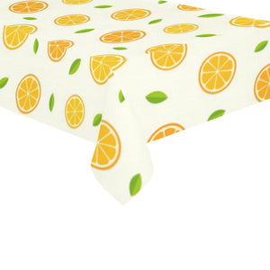 oranges leaves pattern Tablecloth