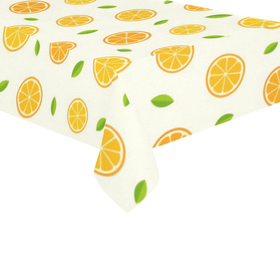 oranges leaves pattern Tablecloth