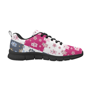 Teddy Bear Pattern Print Design 03 Women's Sneaker Shoes