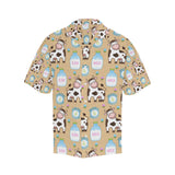Cow bottle of milk pattern Men's All Over Print Hawaiian Shirt