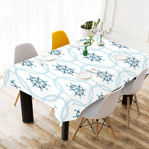 nautical steering wheel chain Tablecloth