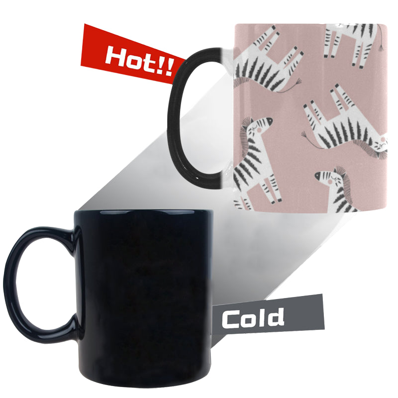 Cute zebra pattern Morphing Mug Heat Changing Mug