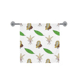 Color hand drawn cacao pattern Bath Towel