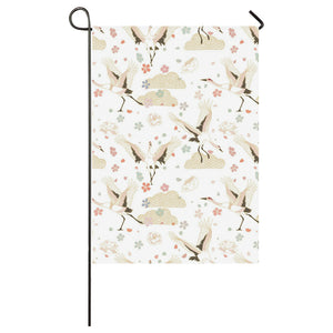 Beautiful Japanese cranes pattern House Flag Garden Flag