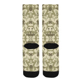 Light Green camouflage pattern Crew Socks