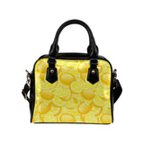lemon pattern Shoulder Handbag