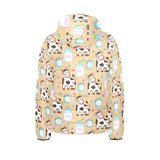 Cow bottle of milk pattern Kids' Boys' Girls' Padded Hooded Jacket