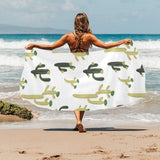 Cute cactus pattern Beach Towel