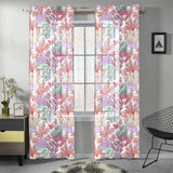 Coral Reef Pattern Print Design 03 Gauze Curtain