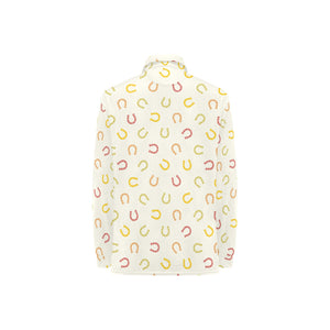 Horseshoes Pattern Print Design 02 Women's Long Sleeve Polo Shirt