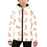 Cute Kangaroo pattern Kids' Boys' Girls' Padded Hooded Jacket