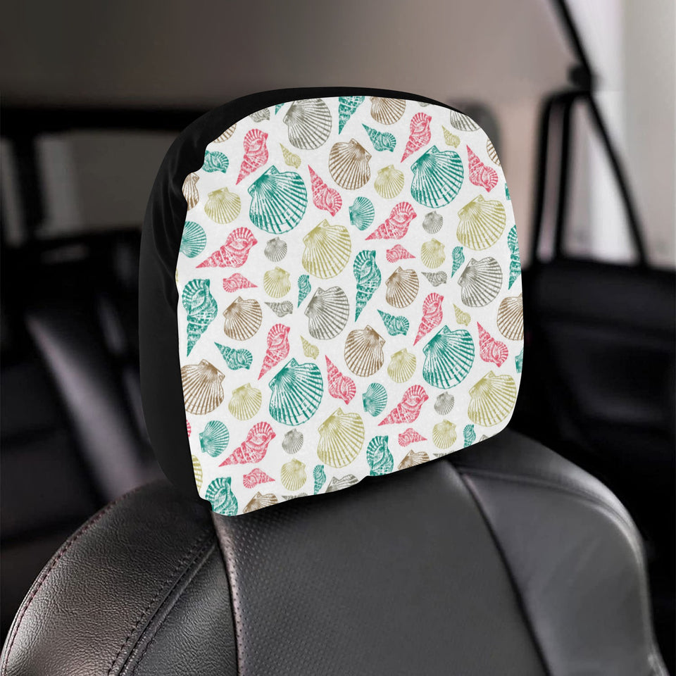 Colorful shell pattern Car Headrest Cover