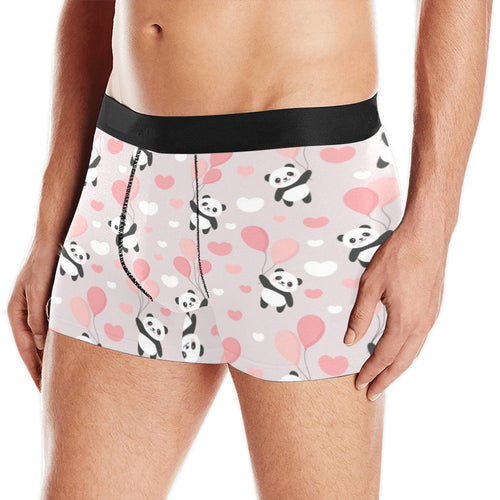 Cute panda ballon heart pattern Men's All Over Print Boxer Briefs Men's Underwear