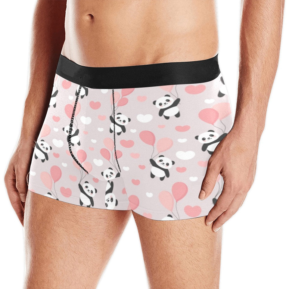 Cute panda ballon heart pattern Men's All Over Print Boxer Briefs Men's Underwear