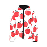 red apples white background Kids' Boys' Girls' Padded Hooded Jacket