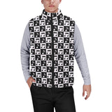 Music Notes Pattern Print Design 01 Men's Padded Vest