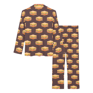 Sandwich Pattern Print Design 04 Women's Long Pajama Set