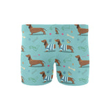 Dachshund decorative background Men's Swimming Trunks