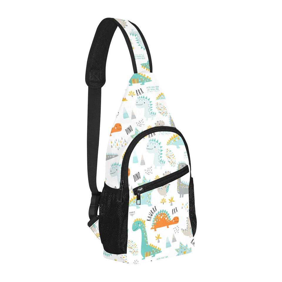 Cute funny kids dinosaurs pattern All Over Print Chest Bag