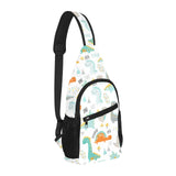Cute funny kids dinosaurs pattern All Over Print Chest Bag