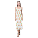 cute onions smiling faces V-Neck Open Fork Long Dress