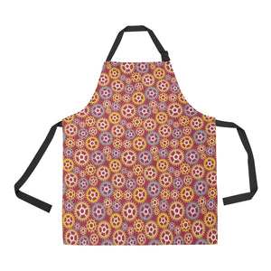 Gear Pattern Print Design 04 All Over Print Adjustable Apron