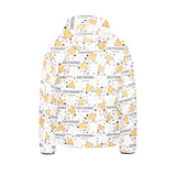 Greyhound Pattern Print Design 03 Kids' Boys' Girls' Padded Hooded Jacket