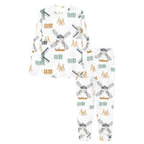 windmill pattern Women's All Over Print Pajama Set