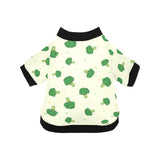 Broccoli pattern All Over Print Pet Dog Round Neck Fuzzy Shirt