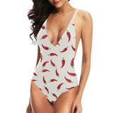 Chili peppers pattern Women's One-Piece Swimsuit