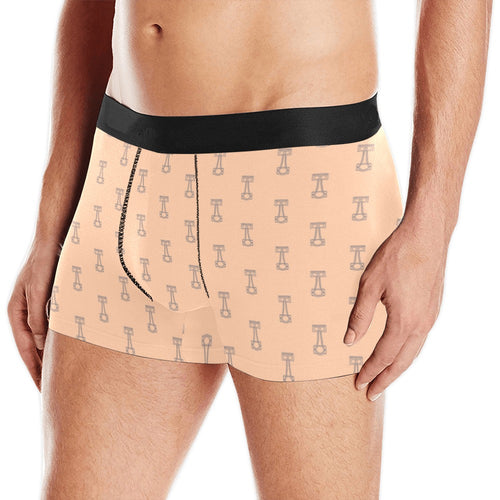 Engine Piston Cream Background Pattern Design 04 Men's All Over Print Boxer Briefs Men's Underwear