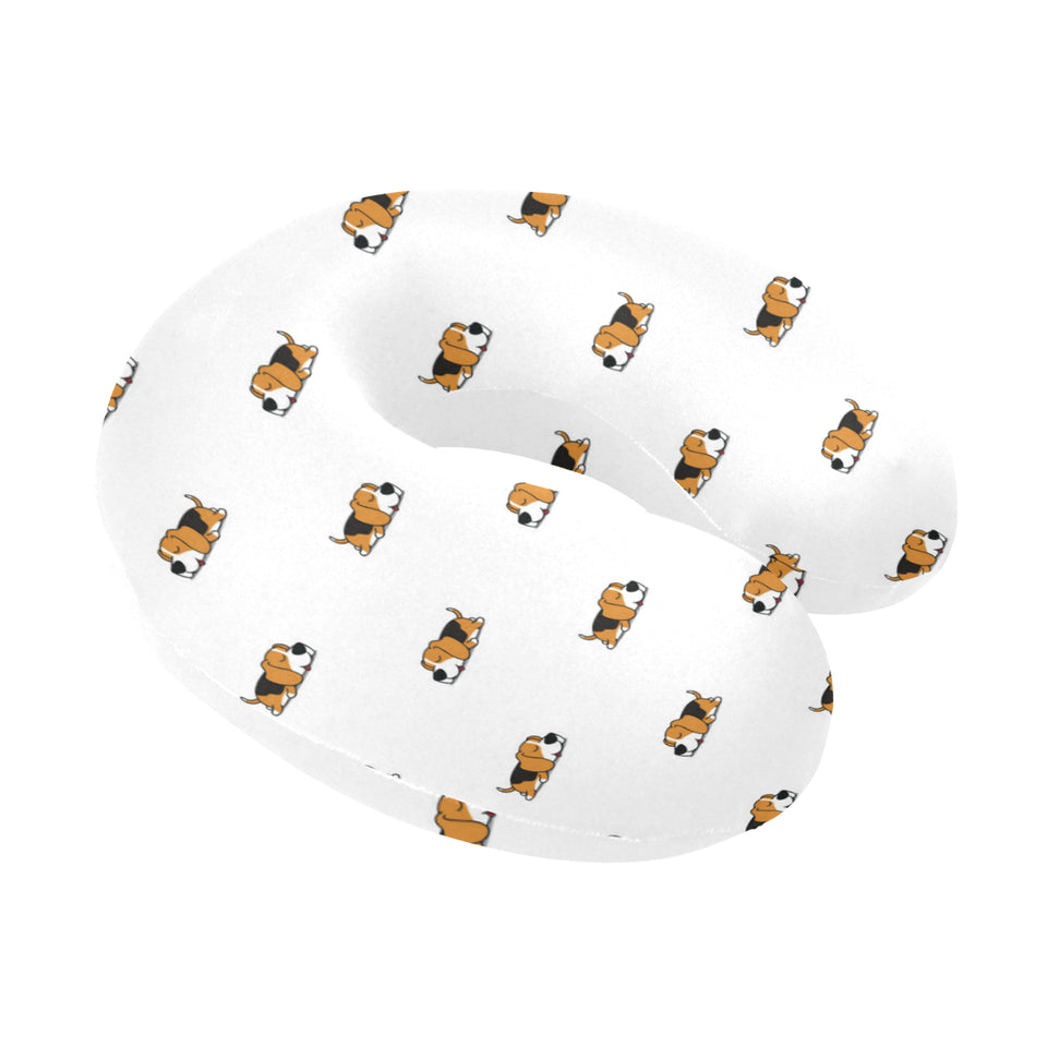 Cute beagle dog sleeping pattern U-Shaped Travel Neck Pillow