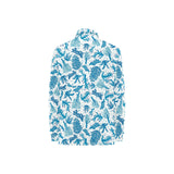 Coral Reef Pattern Print Design 01 Women's Long Sleeve Polo Shirt