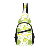 Durian pattern background All Over Print Chest Bag