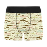 Mustache Beard Pattern Print Design 01 Men's All Over Print Boxer Briefs Men's Underwear